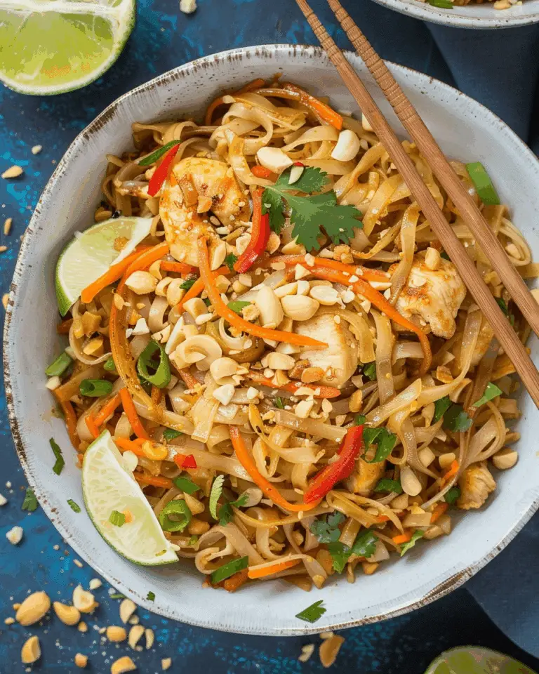 Healthy Chicken Pad Thai