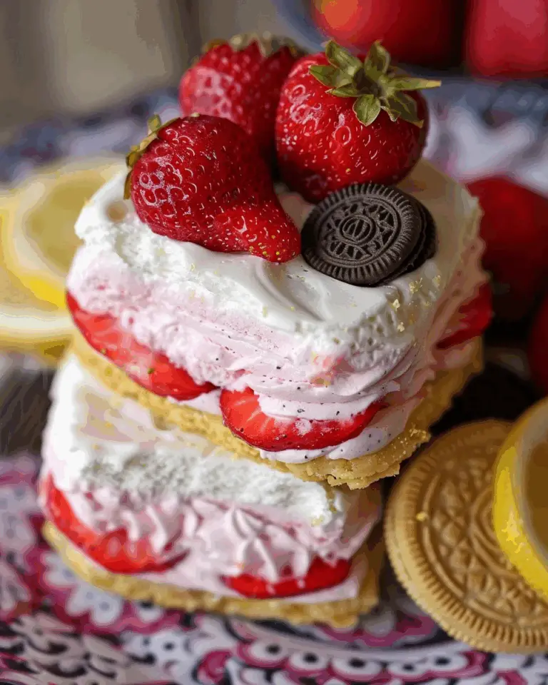 No-Bake Strawberry Lemonade Oreo