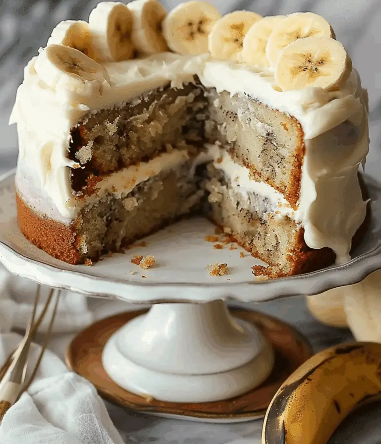 Banana Cake with Cream Cheese Frosting