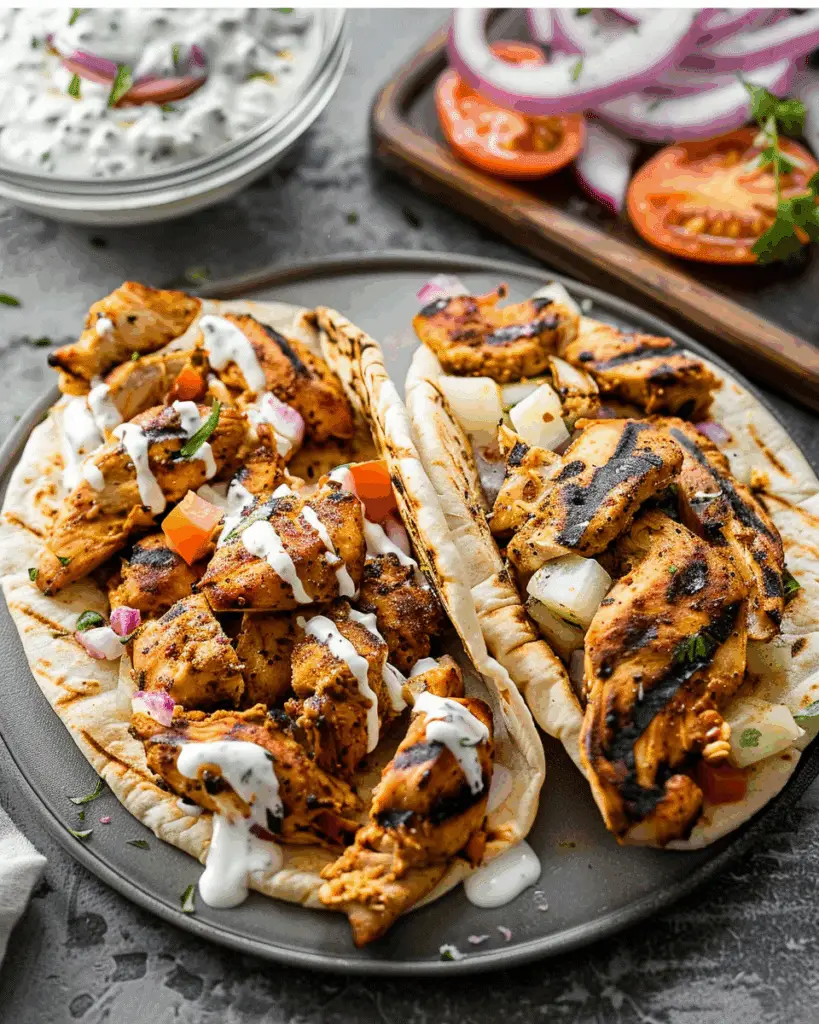 Mediterranean Chicken Gyros