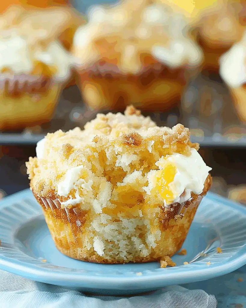 Peach Cream Cheese Muffins