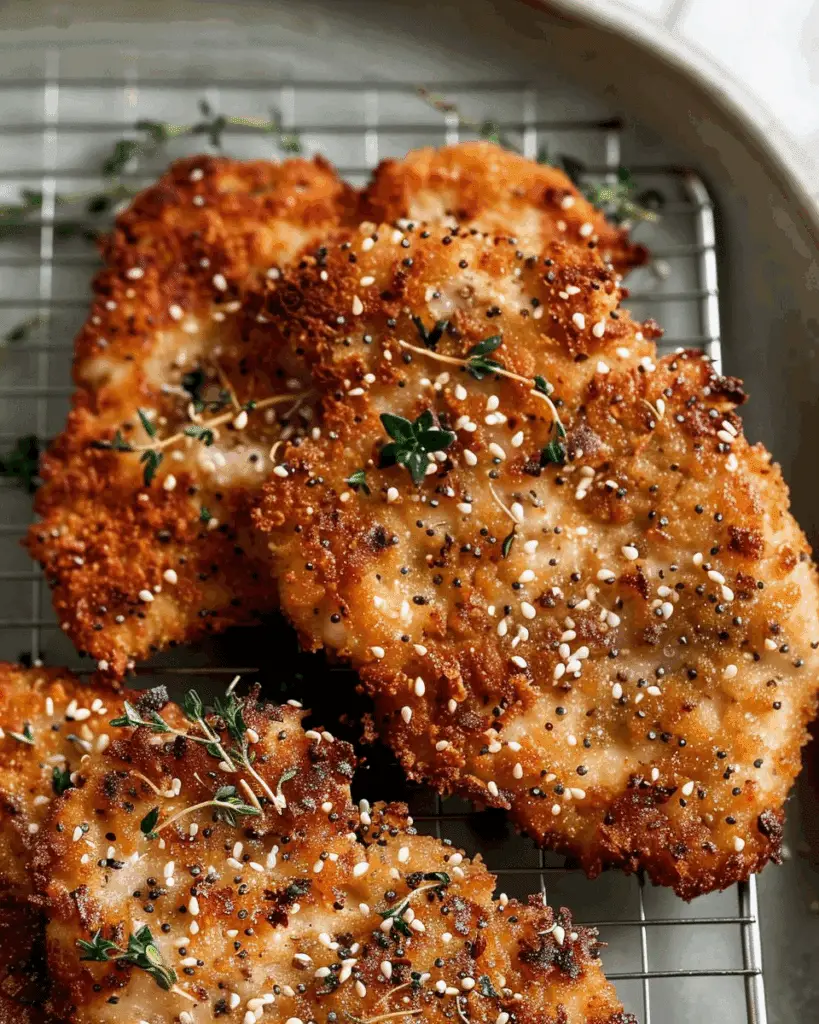 Crispy Everything Bagel Chicken Salad