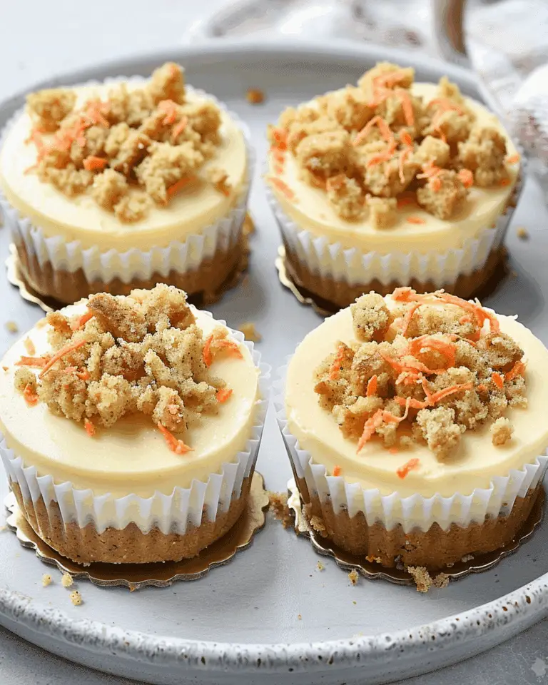 Mini Carrot Cake Cheesecakes