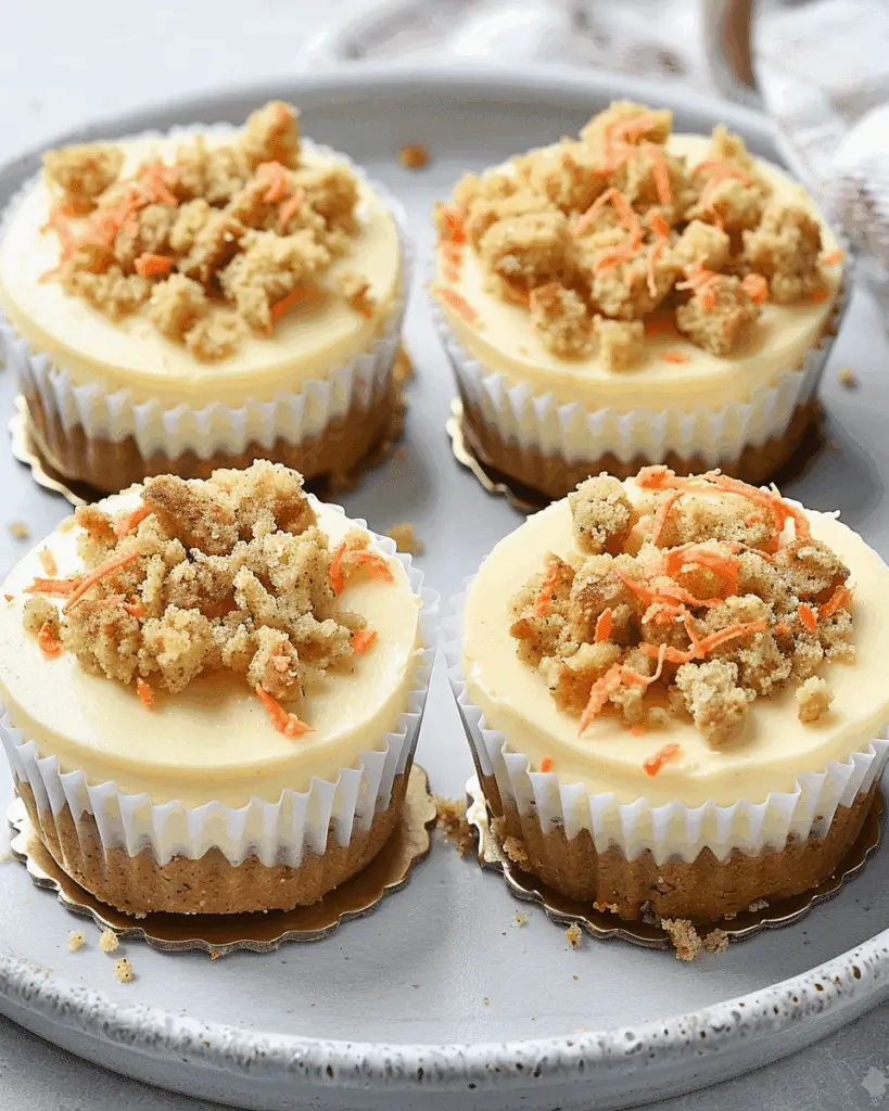Mini Carrot Cake Cheesecakes