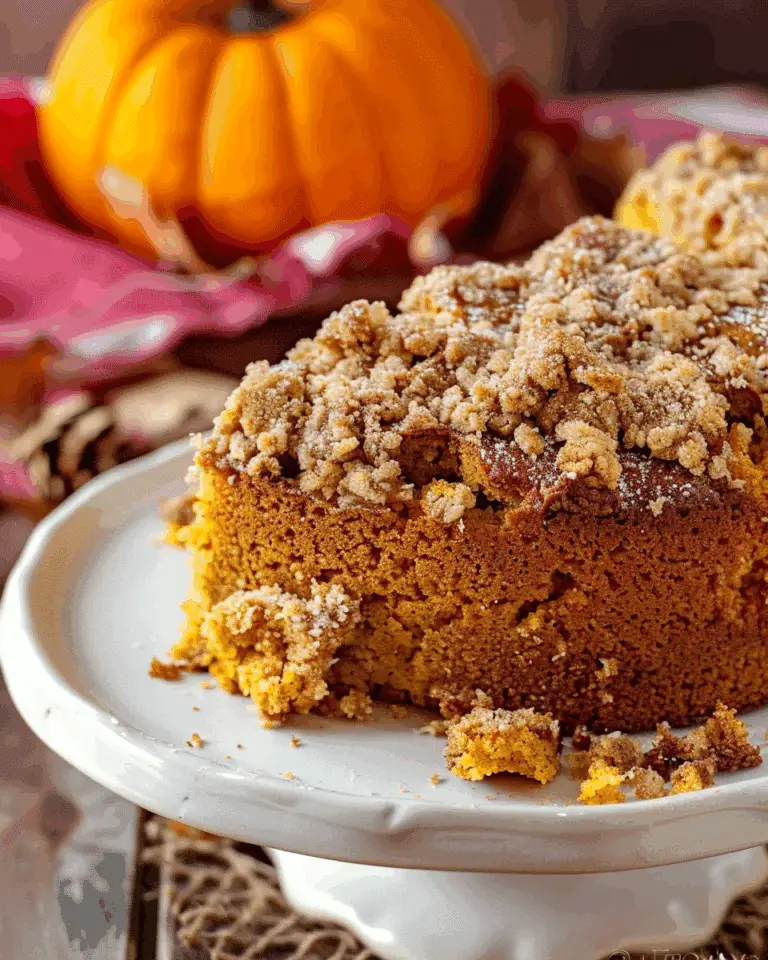 Pumpkin Streusel Coffee Cake