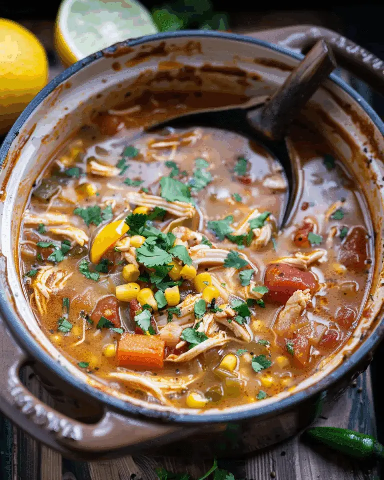 Slow Cooker Chicken Fajita Soup