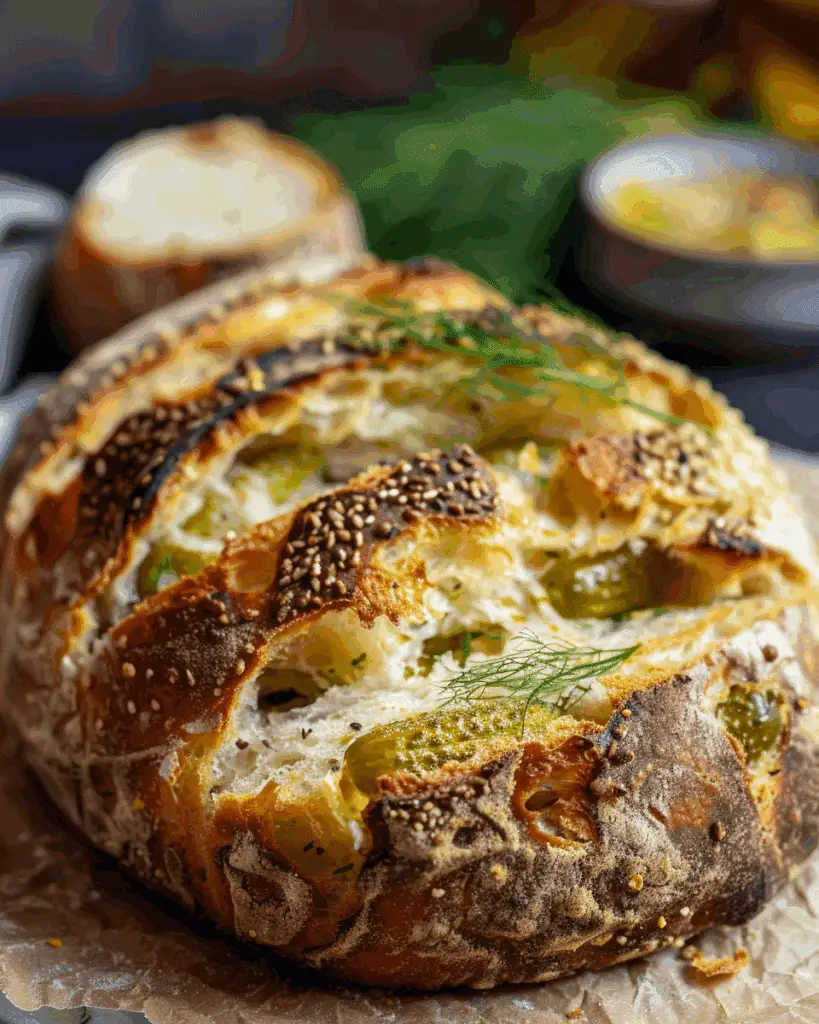 Dill Pickle Sourdough Bread