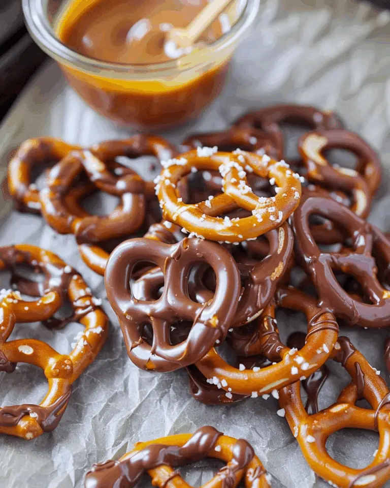 Chocolate Caramel Pretzels