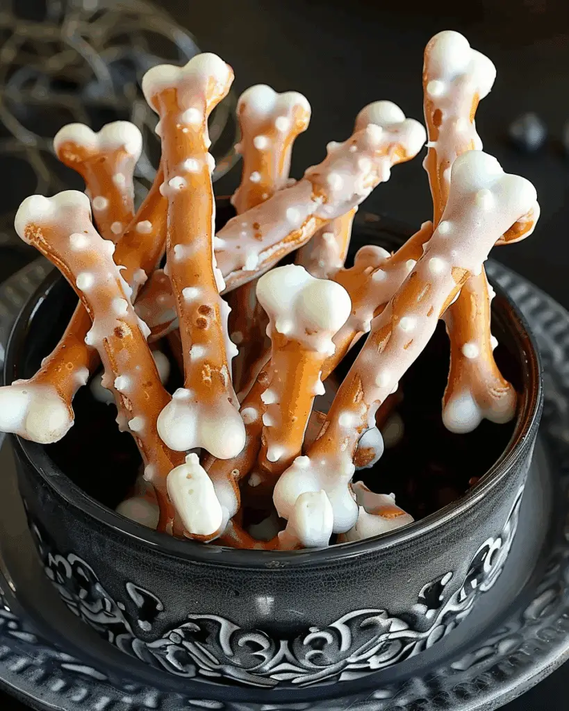 Halloween Pretzel Bones