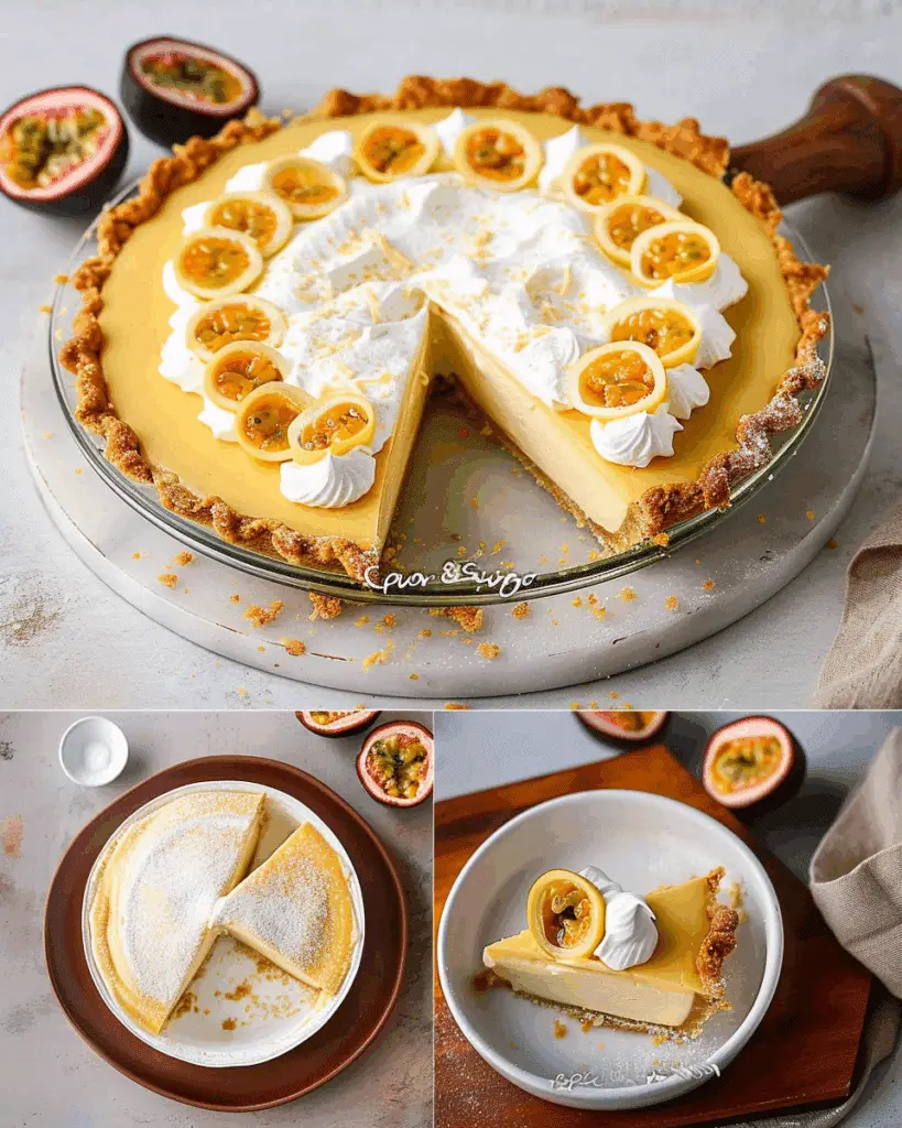 Passion Fruit Cream Pie