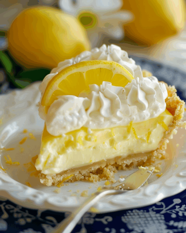 No-Bake Lemon Lush Cheesecake Pie