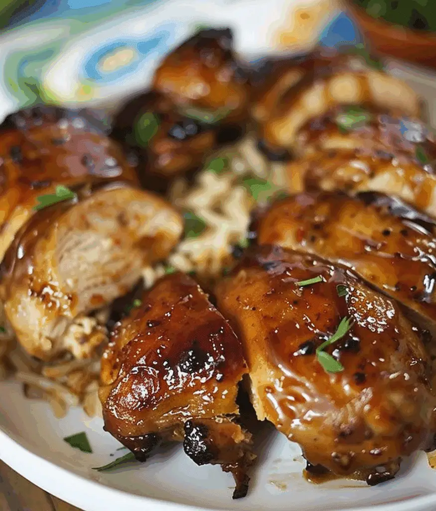 Crock Pot Honey Bourbon Chicken