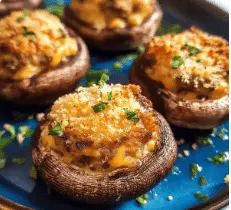 Irresistibly Cheesy Stuffed Mushroom
