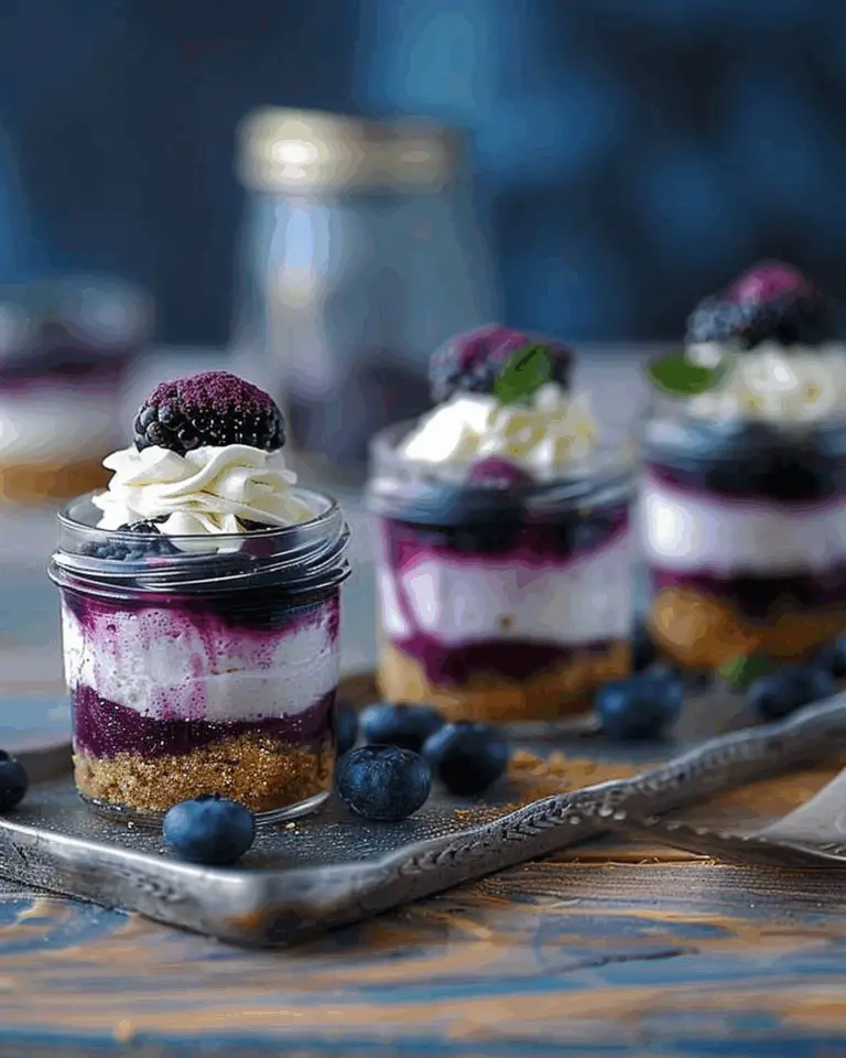 Blueberry Cheesecake Jars