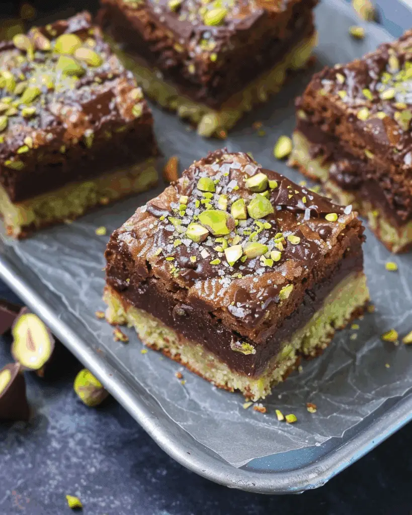 Dubai Chocolate Pistachio Cake Squares