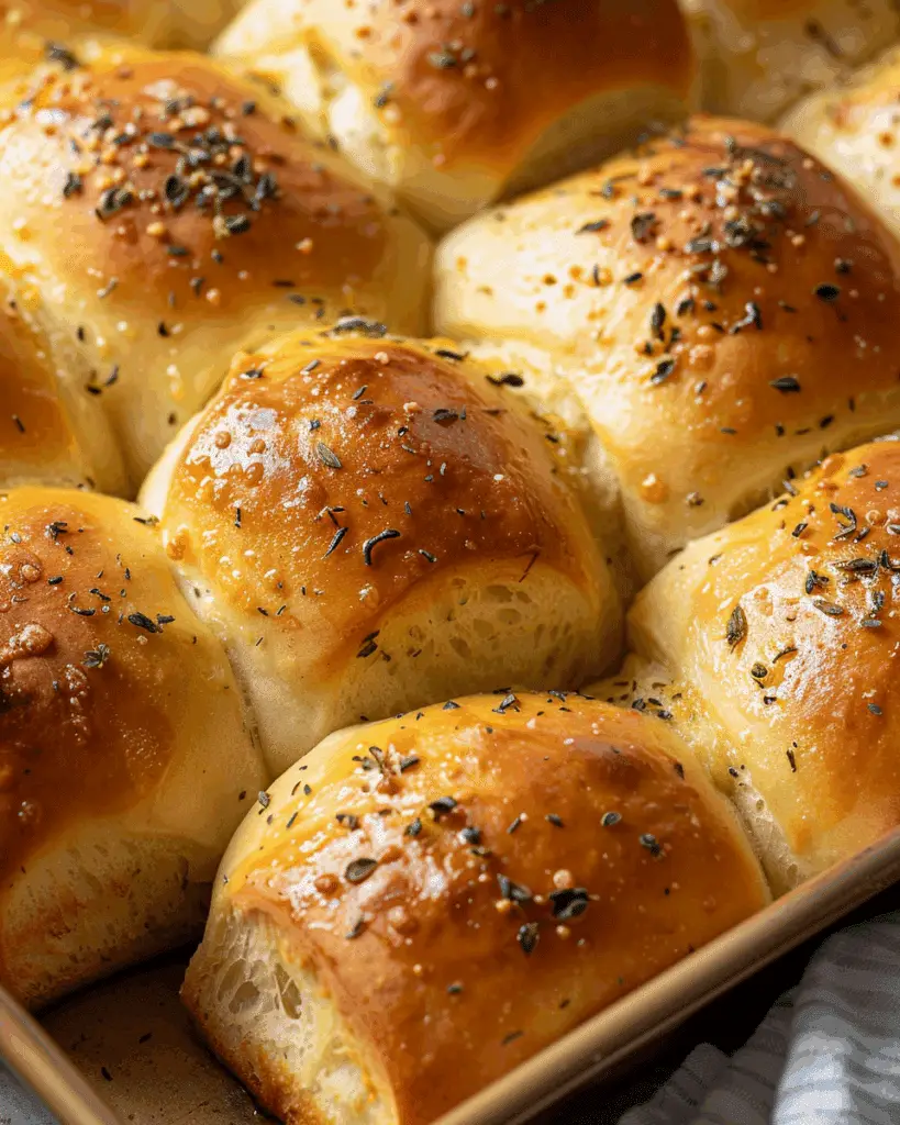 Buttery Herb Parker House Rolls