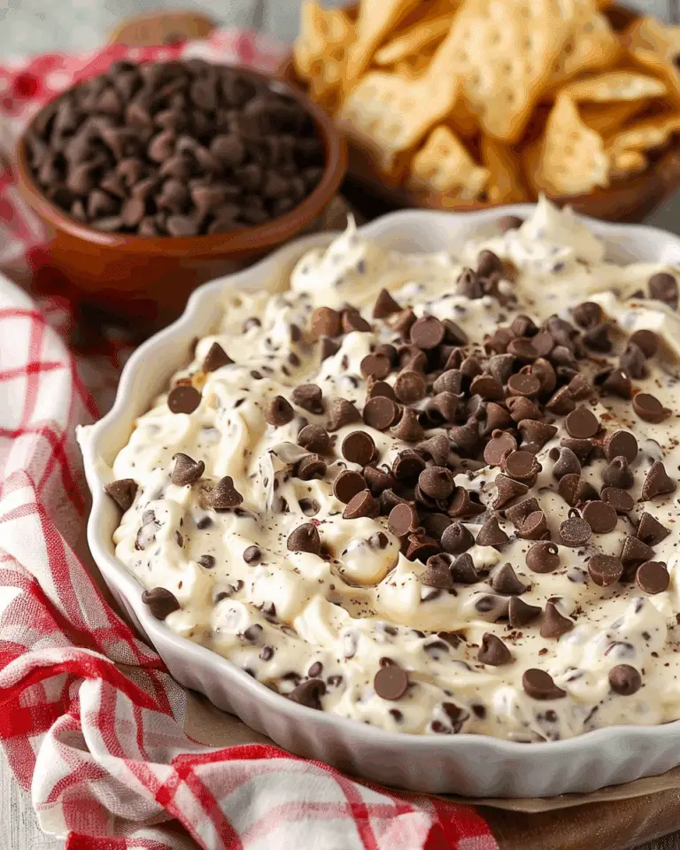 Chocolate Chip Cheesecake Dip