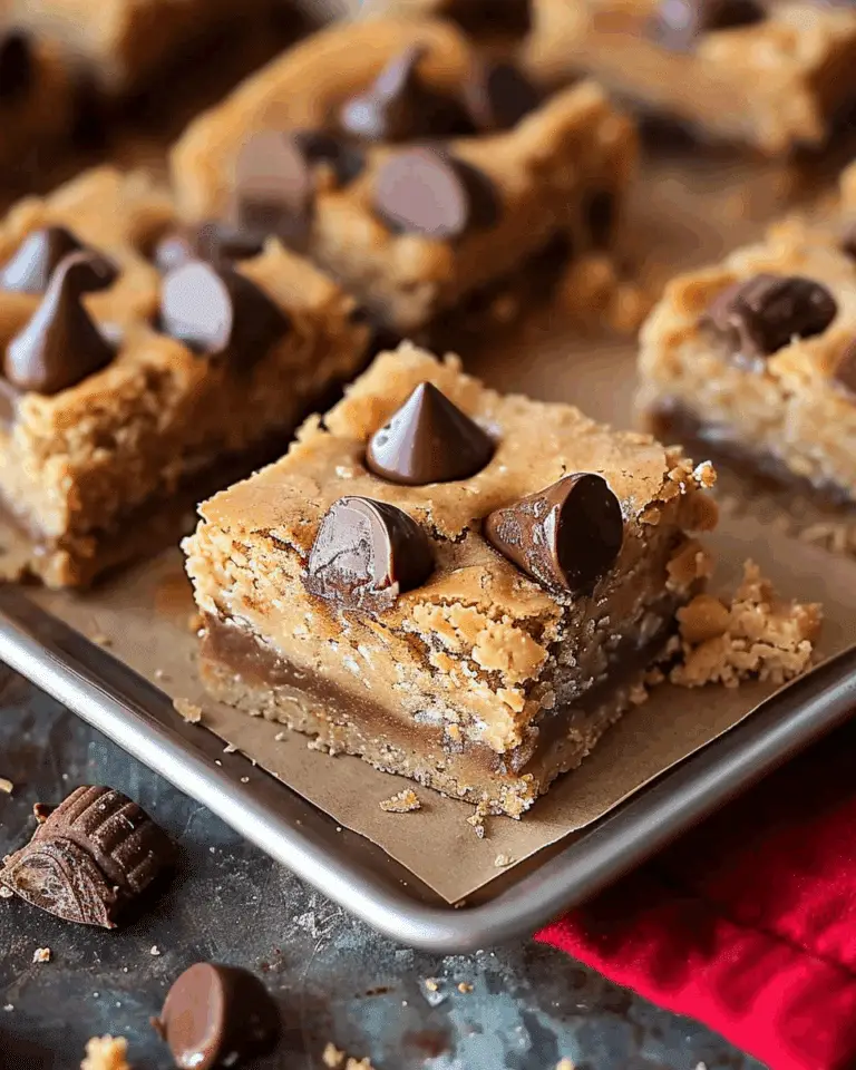 Peanut Butter Blossom Bars