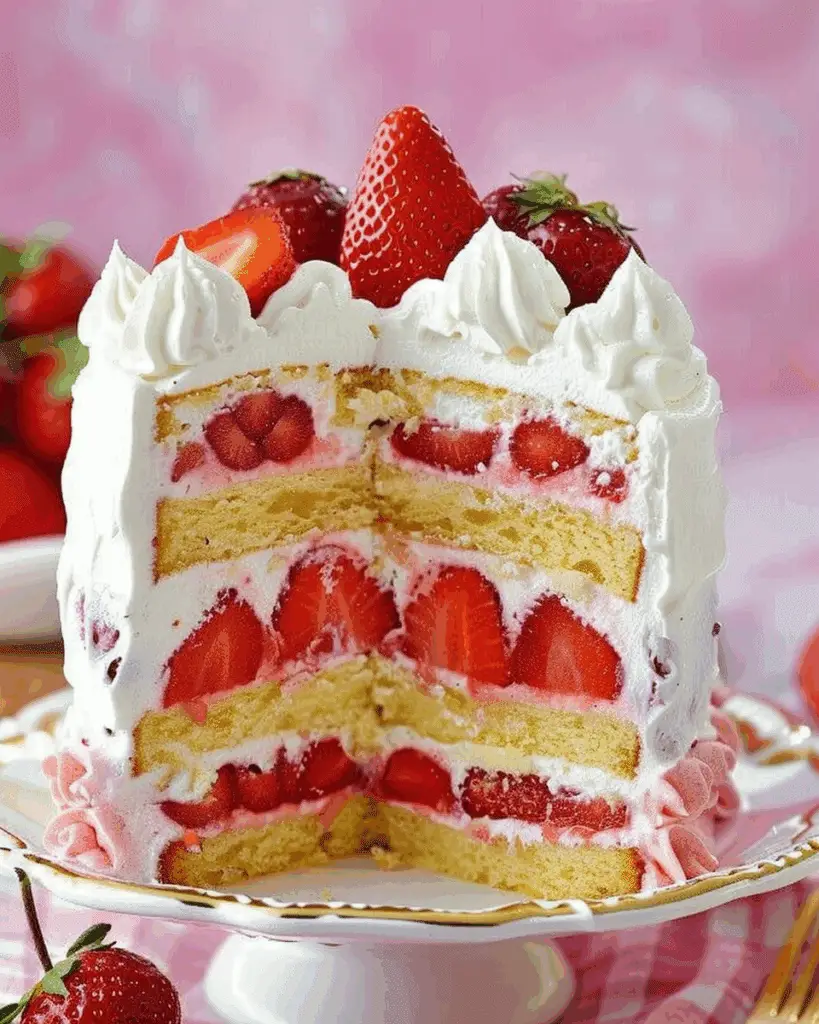 Strawberry Sponge Cake