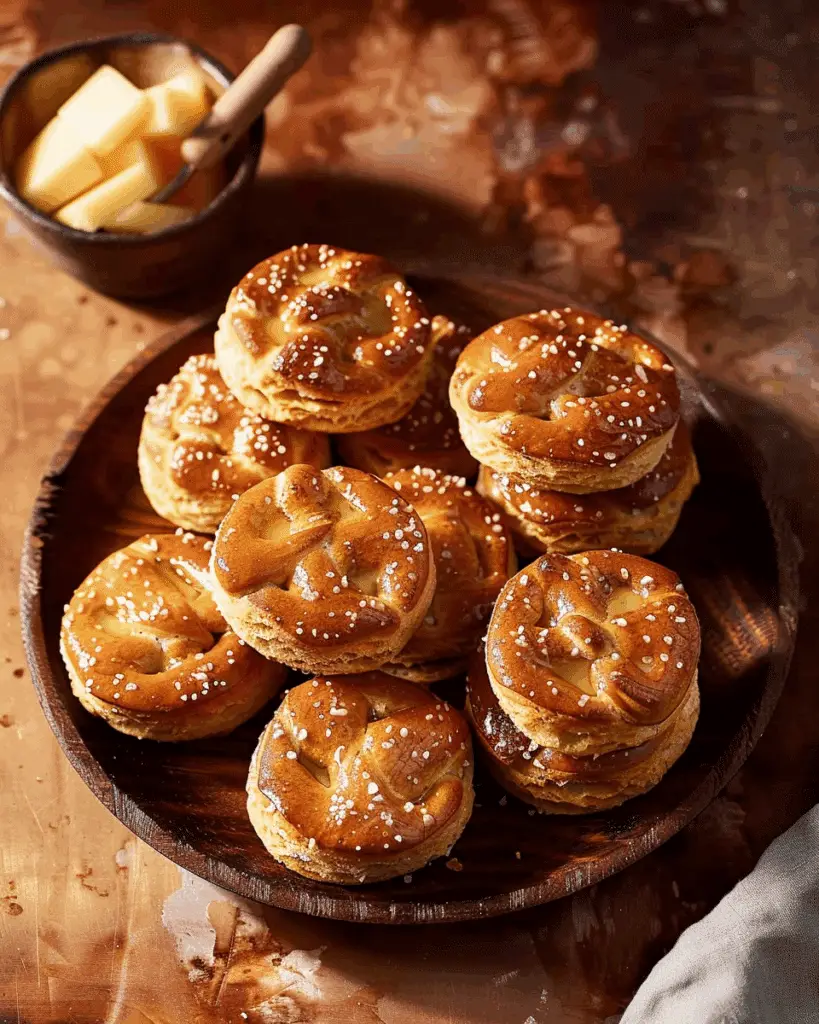 Salted Pretzel Honey Butter Biscuits