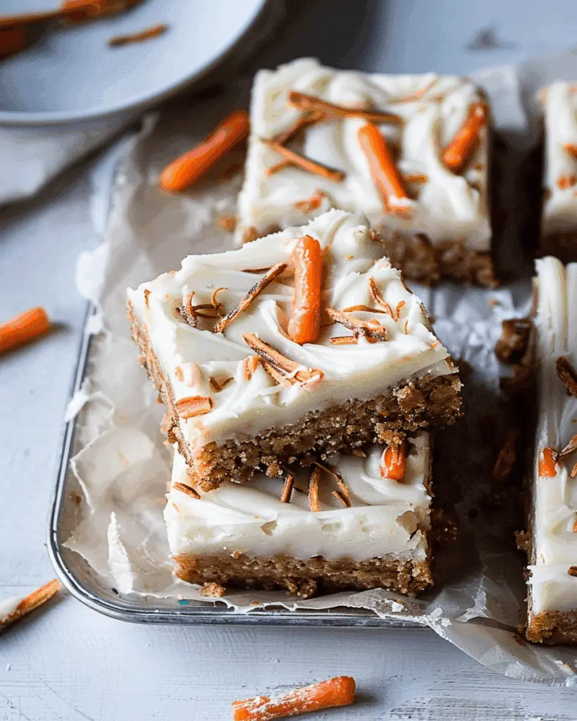 Gluten Free Carrot Cake Blondies