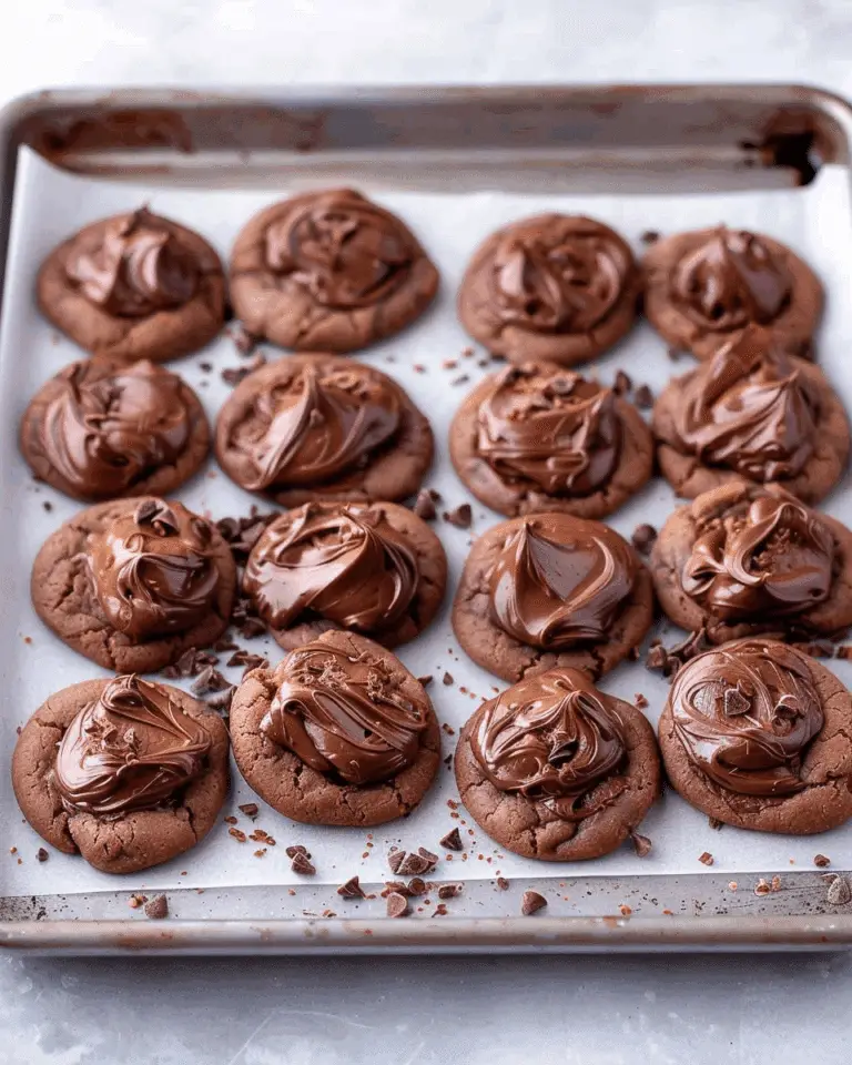 Nutella Stuffed Cookies