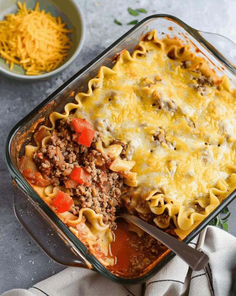 Mexican Lasagna with Noodles
