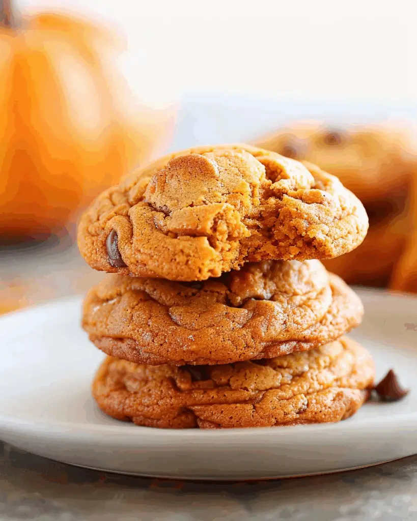Pumpkin Cookies with Cake Mix