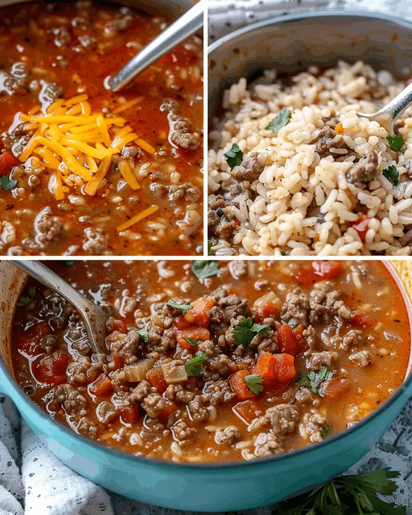 Mexican Beef and Rice Soup