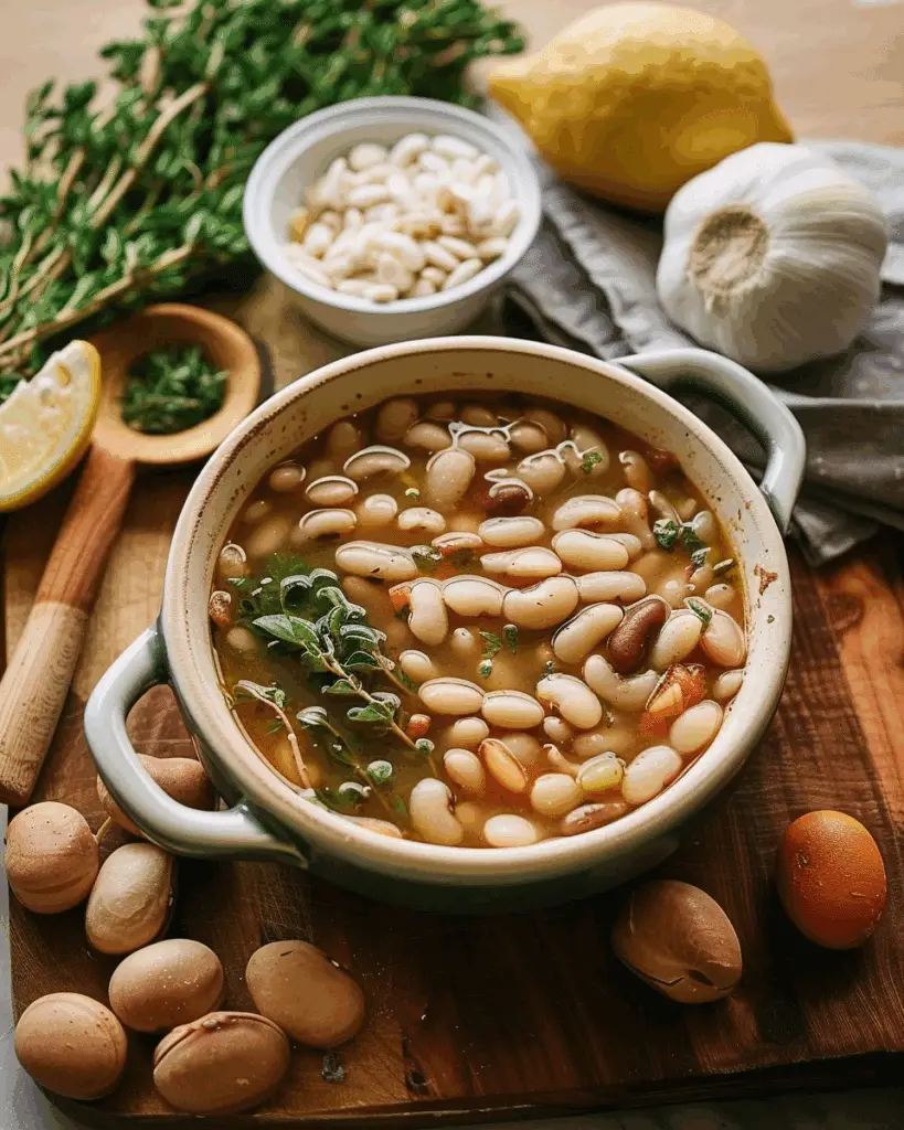 One-Pot Brothy Beans with Herbs & Lemon