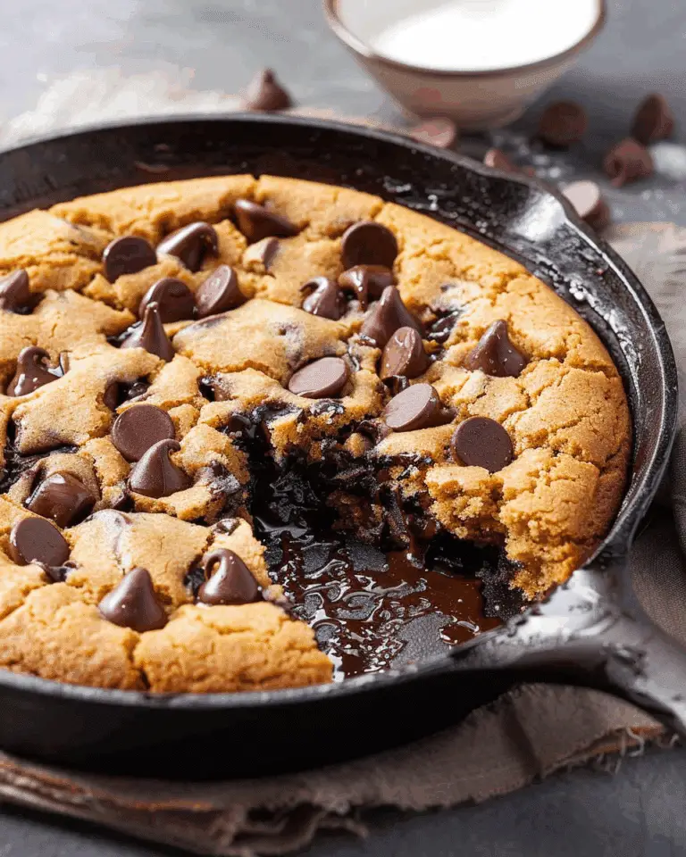 Skillet Chocolate Chip Cookie
