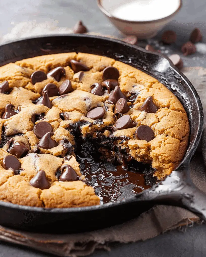 Skillet Chocolate Chip Cookie