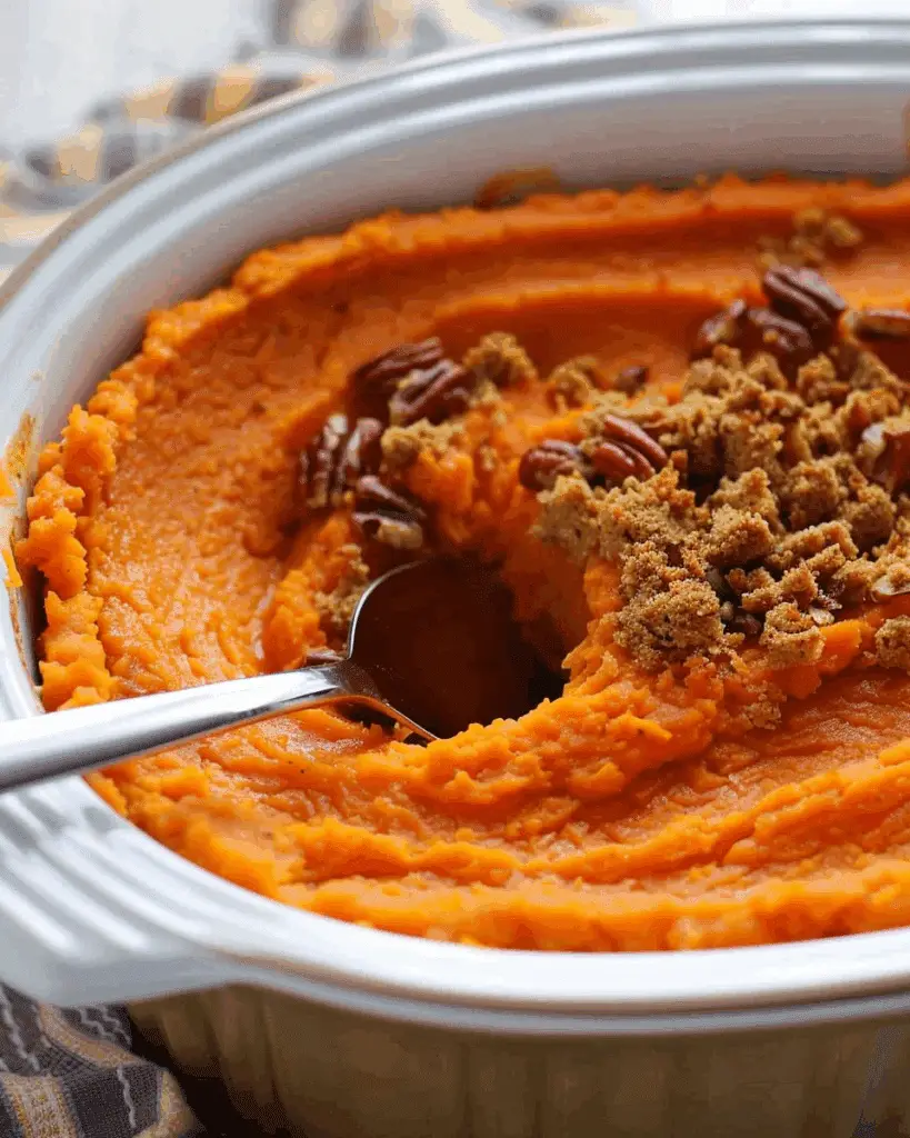 Crockpot Sweet Potato Casserole