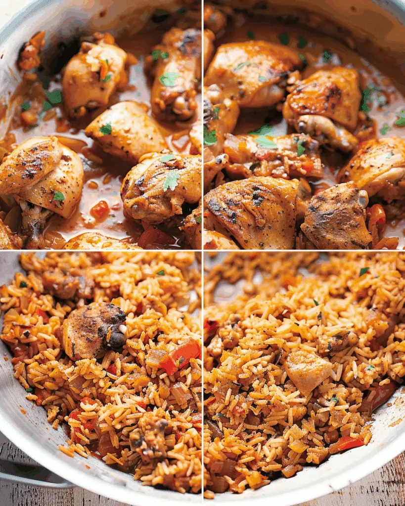 Smothered Chicken and Rice
