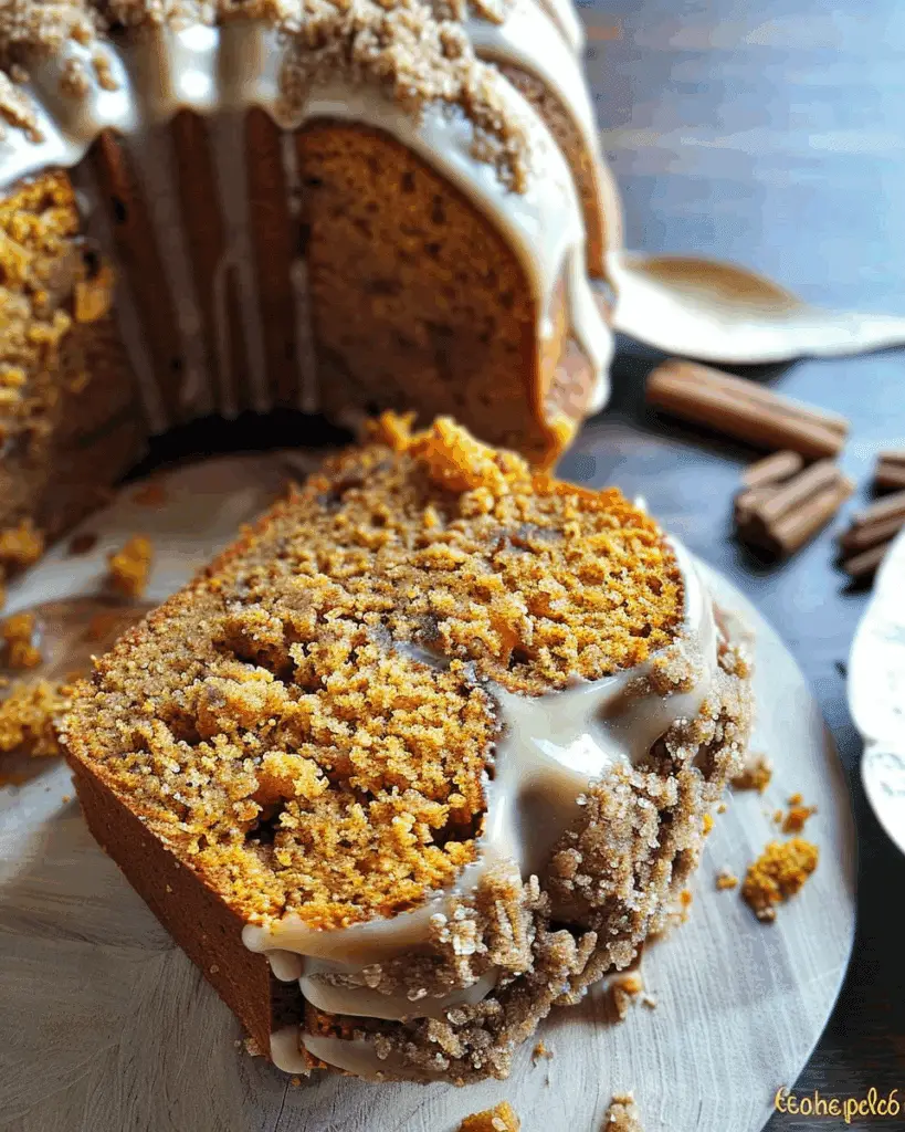 Pumpkin Spiced Coffee Cake