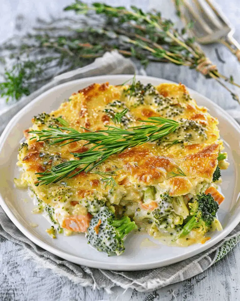 Salmon and Broccoli Gratin