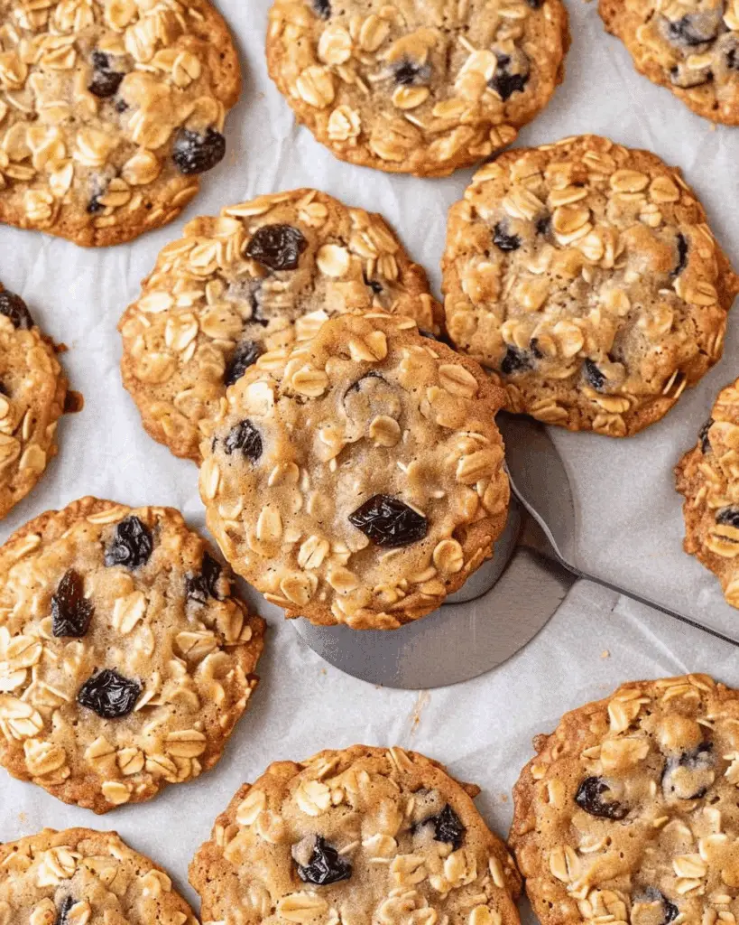 Soft and Chewy Oatmeal Raisin Cookies