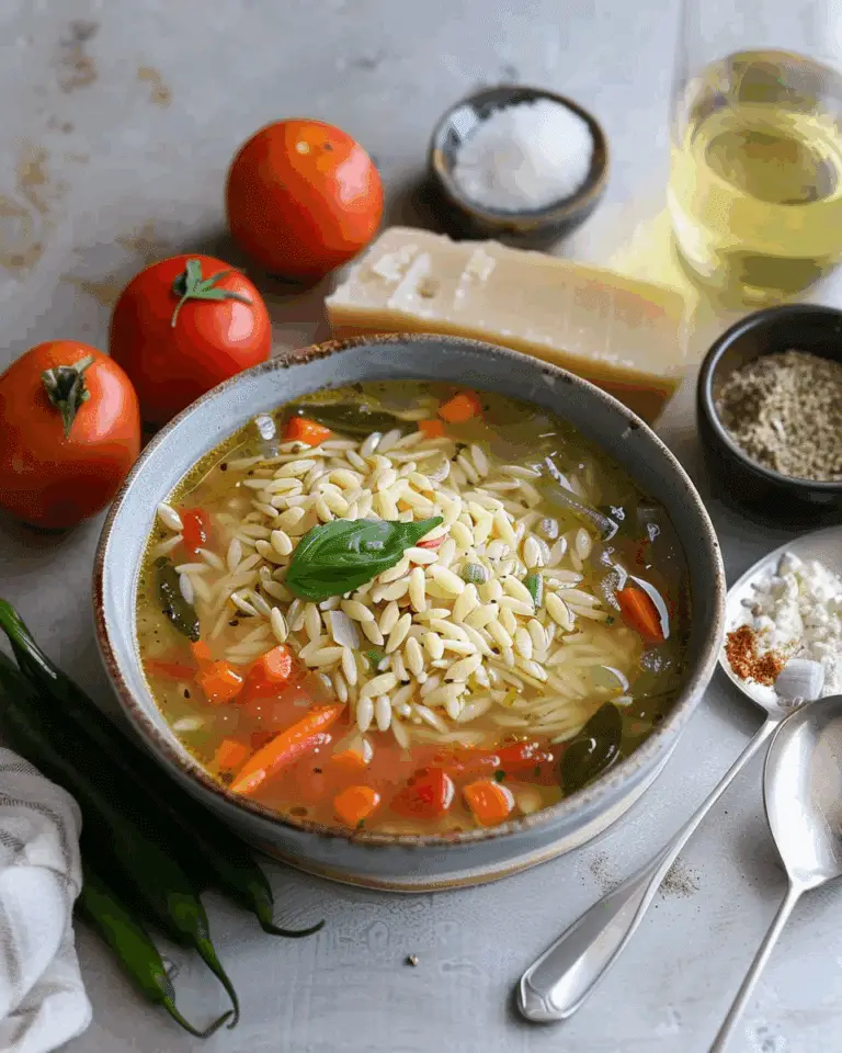 Zucchini Orzo Soup