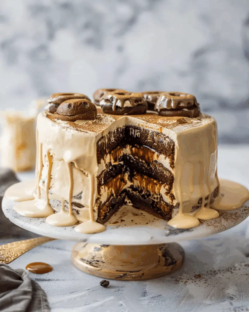 Coffee & Donuts Ice Cream Cake