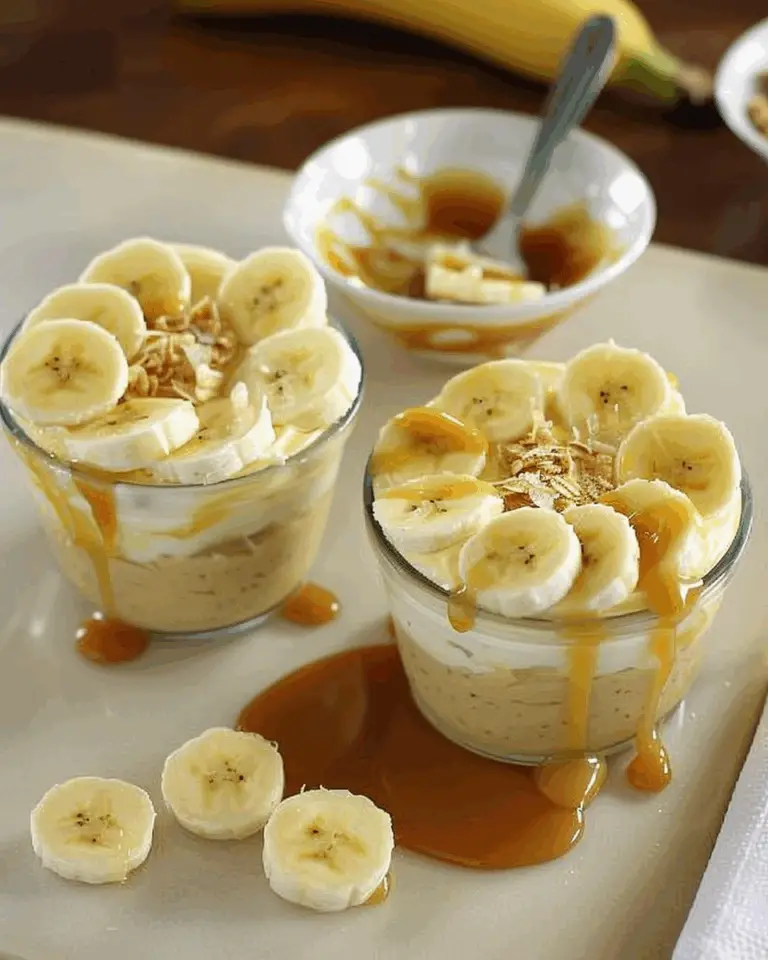 Banana Caramel Cream Dessert
