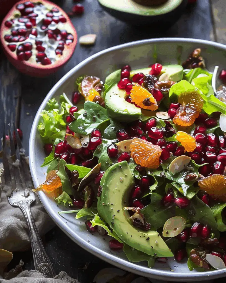 Pomegranate Avocado Salad