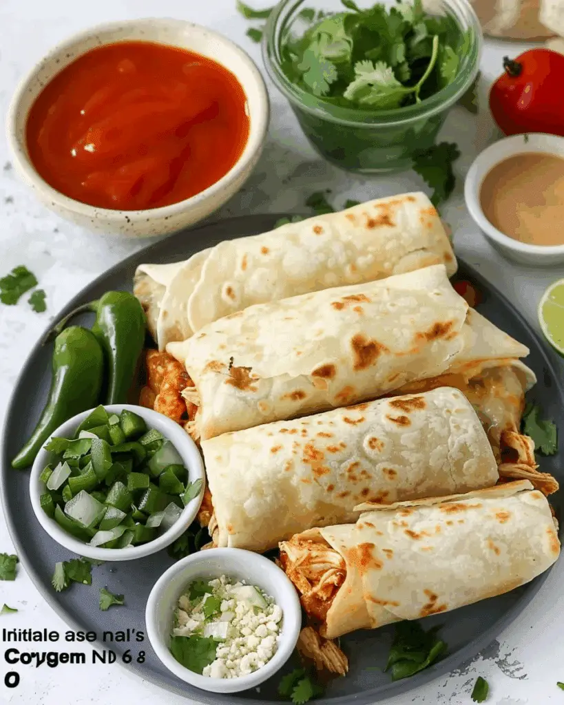 Baked Chicken Chimichanga