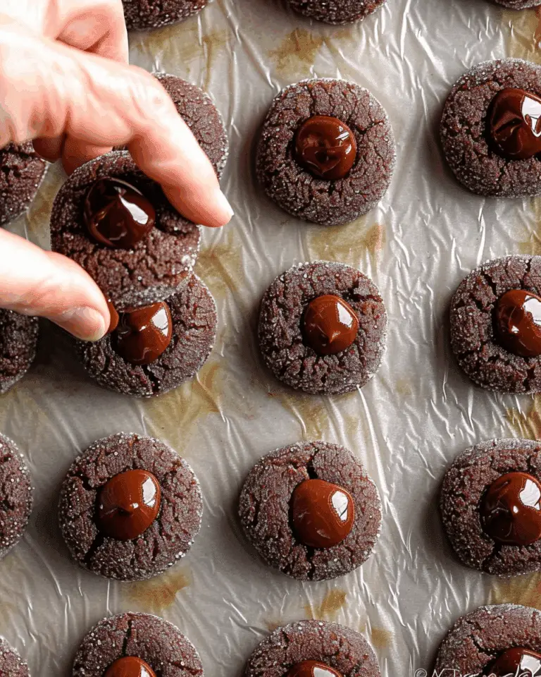 Chocolate Thumbprint Cookies