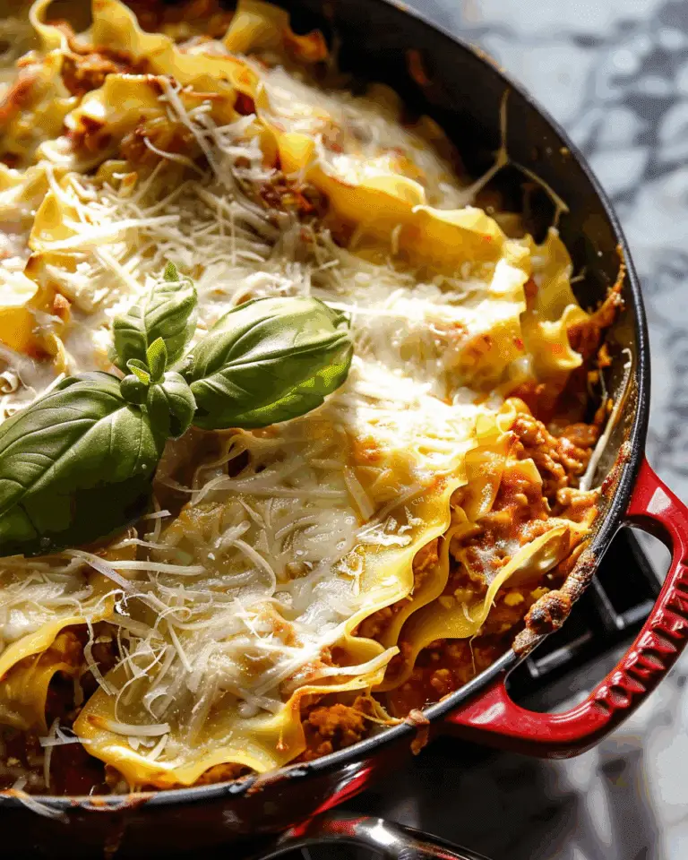 Dutch Oven Lasagna