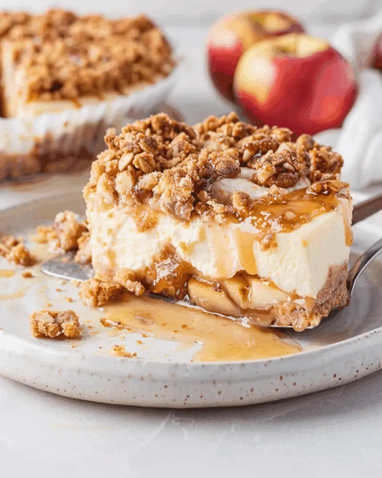 Apple Crisp Cheesecake