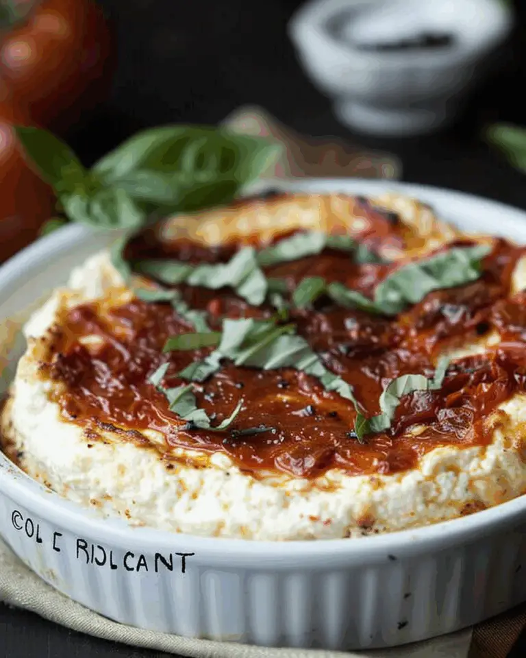 Baked Ricotta with Sun-dried Tomatoes