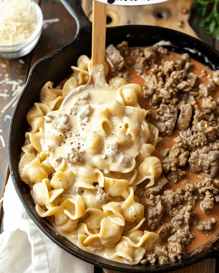 Creamy Beef and Shells