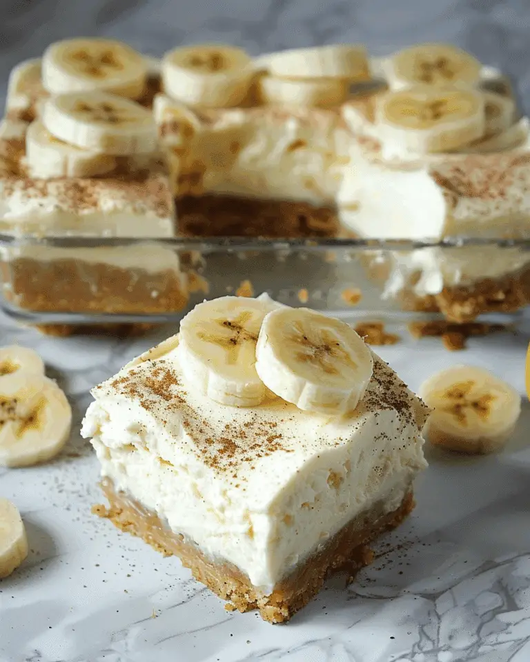 Banana Cream Cheesecake Bars