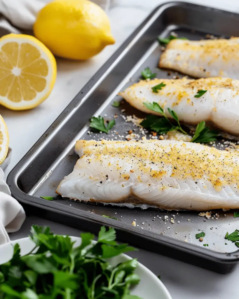 Crispy Lemon Baked Fish