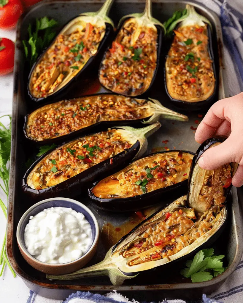 Mediterranean Stuffed Eggplant